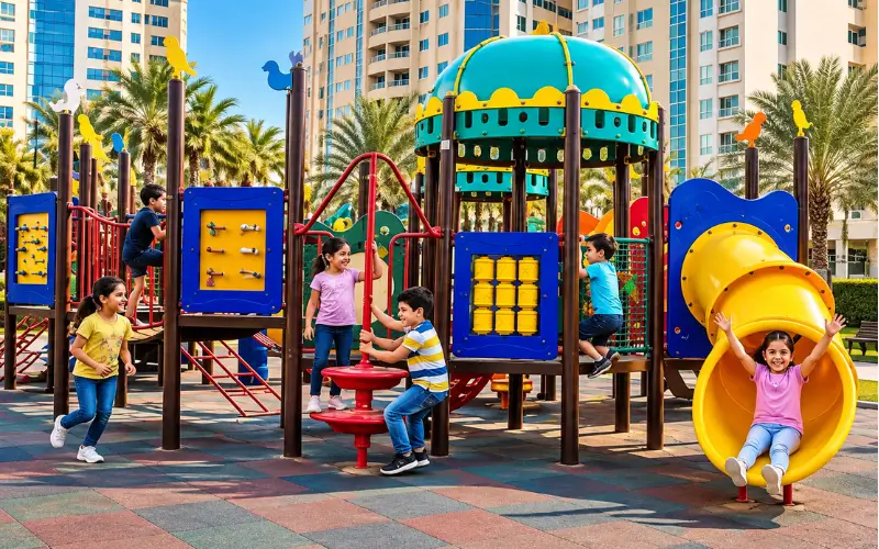 Children's Play Area at Al Mahatta Park